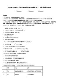 2023-2024学年宁夏石嘴山市平罗四中学化学九上期末监测模拟试题含答案