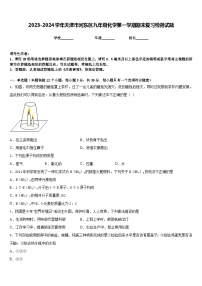 2023-2024学年天津市河东区九年级化学第一学期期末复习检测试题含答案