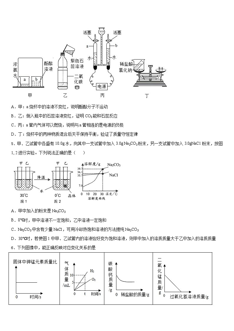 2023-2024学年天津市红桥区复兴中学化学九上期末质量检测模拟试题含答案第2页