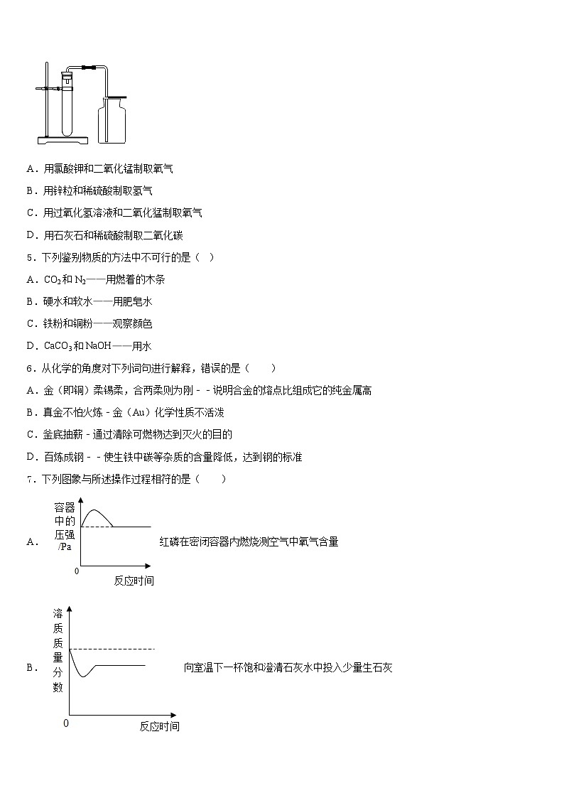 2023-2024学年天津市河东区五十四中学化学九上期末达标检测试题含答案第2页