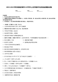 2023-2024学年安徽省合肥市42中学九上化学期末学业质量监测模拟试题含答案