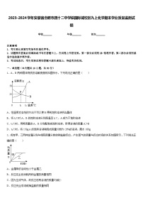 2023-2024学年安徽省合肥市四十二中学铁国际城校区九上化学期末学业质量监测试题含答案