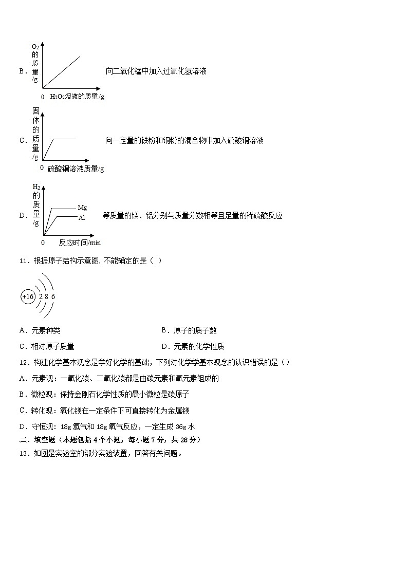 2023-2024学年安徽省合肥市四十二中学铁国际城校区九上化学期末经典试题含答案第3页