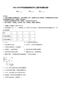 2023-2024学年安徽省和县化学九上期末考试模拟试题含答案