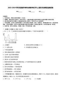 2023-2024学年安徽省蚌埠怀远县联考化学九上期末质量跟踪监视试题含答案