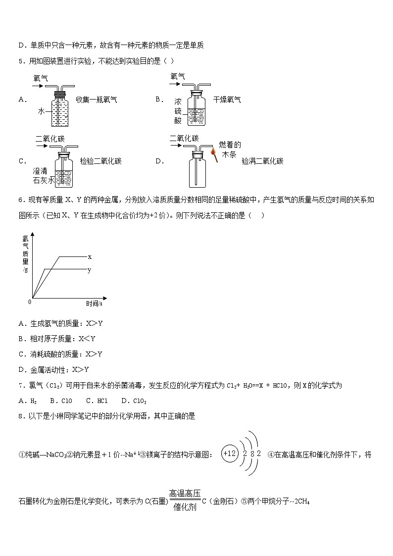 2023-2024学年安徽省池州市石台县化学九年级第一学期期末经典模拟试题含答案第2页