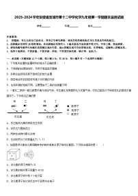 2023-2024学年安徽省宣城市第十二中学化学九年级第一学期期末监测试题含答案