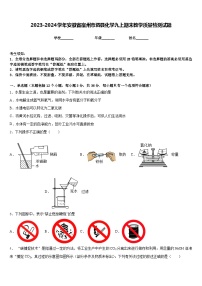 2023-2024学年安徽省宿州市泗县化学九上期末教学质量检测试题含答案