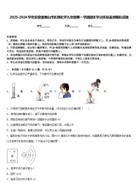 2023-2024学年安徽省黄山市区县化学九年级第一学期期末学业质量监测模拟试题含答案