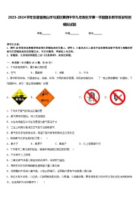 2023-2024学年安徽省黄山市屯溪区第四中学九年级化学第一学期期末教学质量检测模拟试题含答案