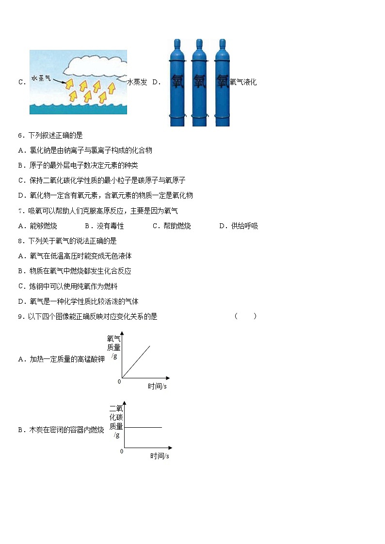 2023-2024学年山东省临朐县化学九年级第一学期期末监测试题含答案第2页