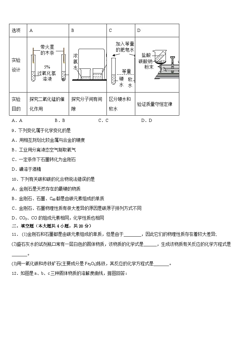 2023-2024学年山东寿光文家中学化学九上期末教学质量检测试题含答案第2页