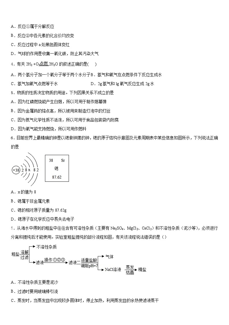 2023-2024学年山东省临沂市沂县九上化学期末达标检测模拟试题含答案第2页