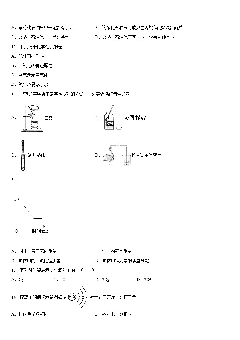 2023-2024学年山东省兰陵县九上化学期末质量检测试题含答案第3页