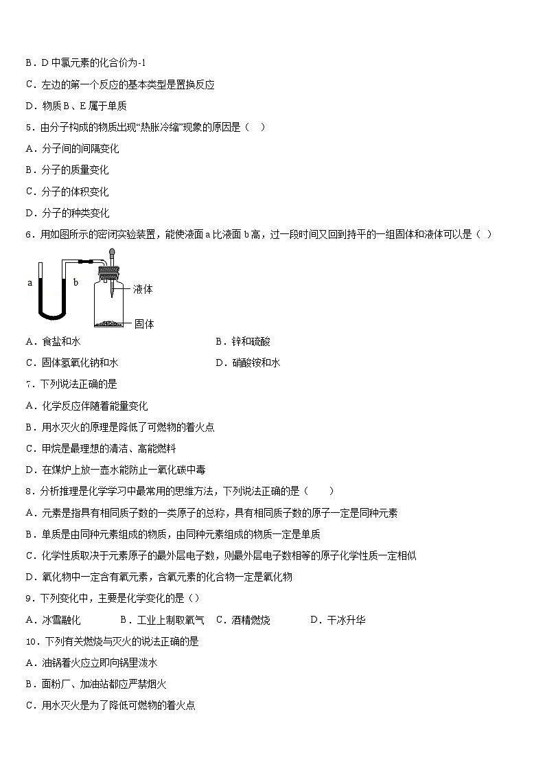2023-2024学年山东省新泰市石莱镇初级中学化学九上期末经典试题含答案第2页
