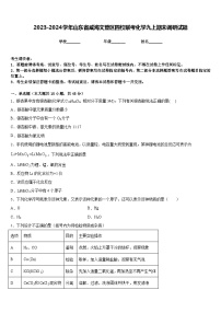 2023-2024学年山东省威海文登区四校联考化学九上期末调研试题含答案