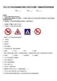 2023-2024学年山东省威海市文登区八校化学九年级第一学期期末教学质量检测试题含答案