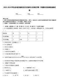 2023-2024学年山东省济南章丘区五校联考九年级化学第一学期期末质量跟踪监视试题含答案