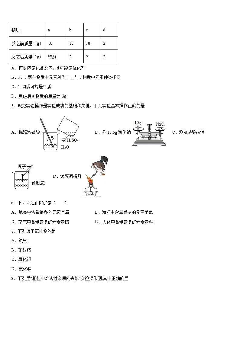 2023-2024学年山东省济宁市邹城市化学九上期末经典模拟试题含答案第2页