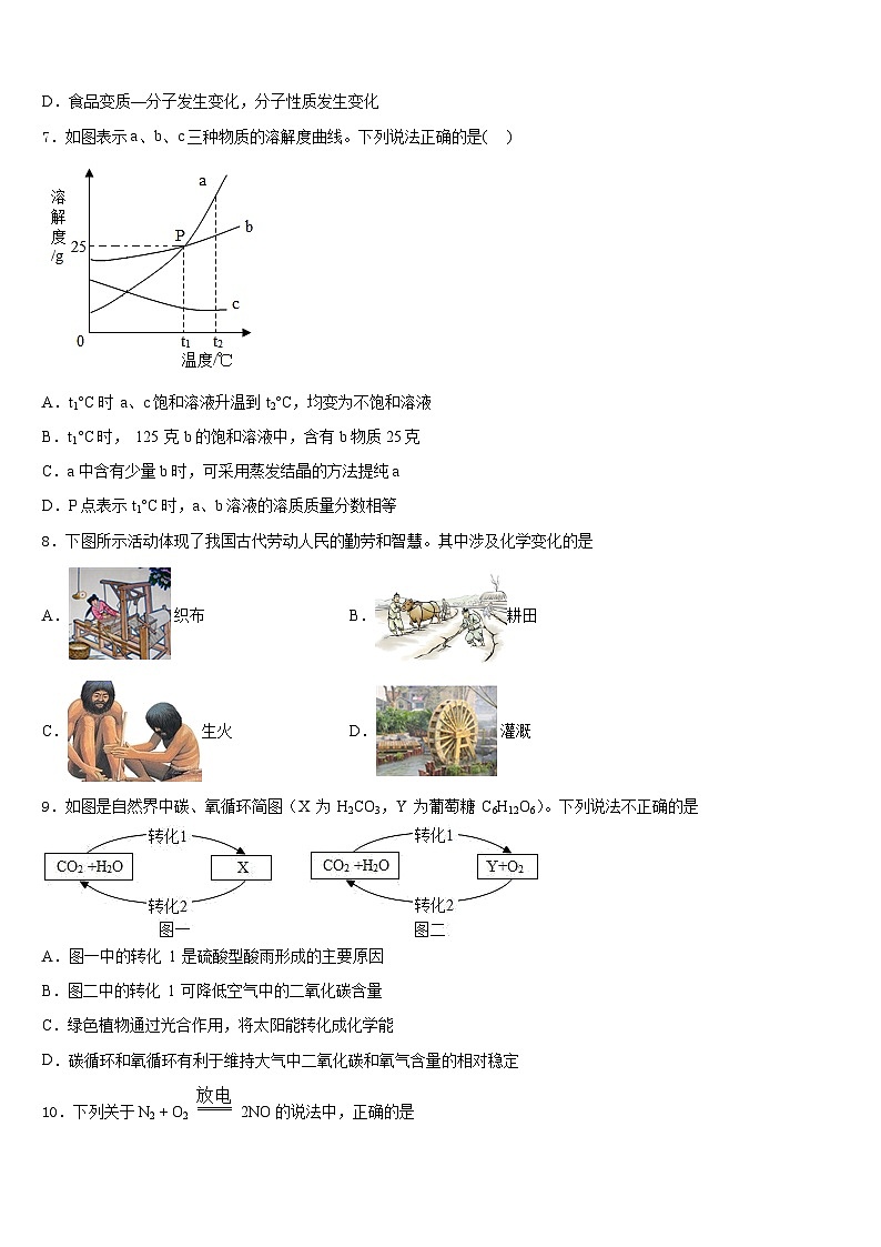 2023-2024学年山东省青岛53中九上化学期末预测试题含答案第2页