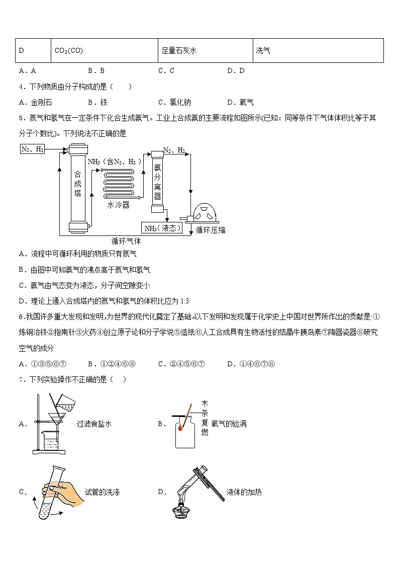 2023-2024学年山东省青岛胶州市、黄岛区、平度区、李沧区九年级化学第一学期期末质量跟踪监视模拟试题含答案第2页