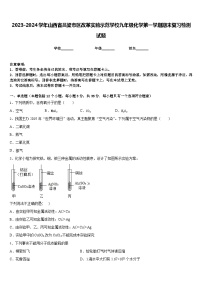 2023-2024学年山西省吕梁市区改革实验示范学校九年级化学第一学期期末复习检测试题含答案