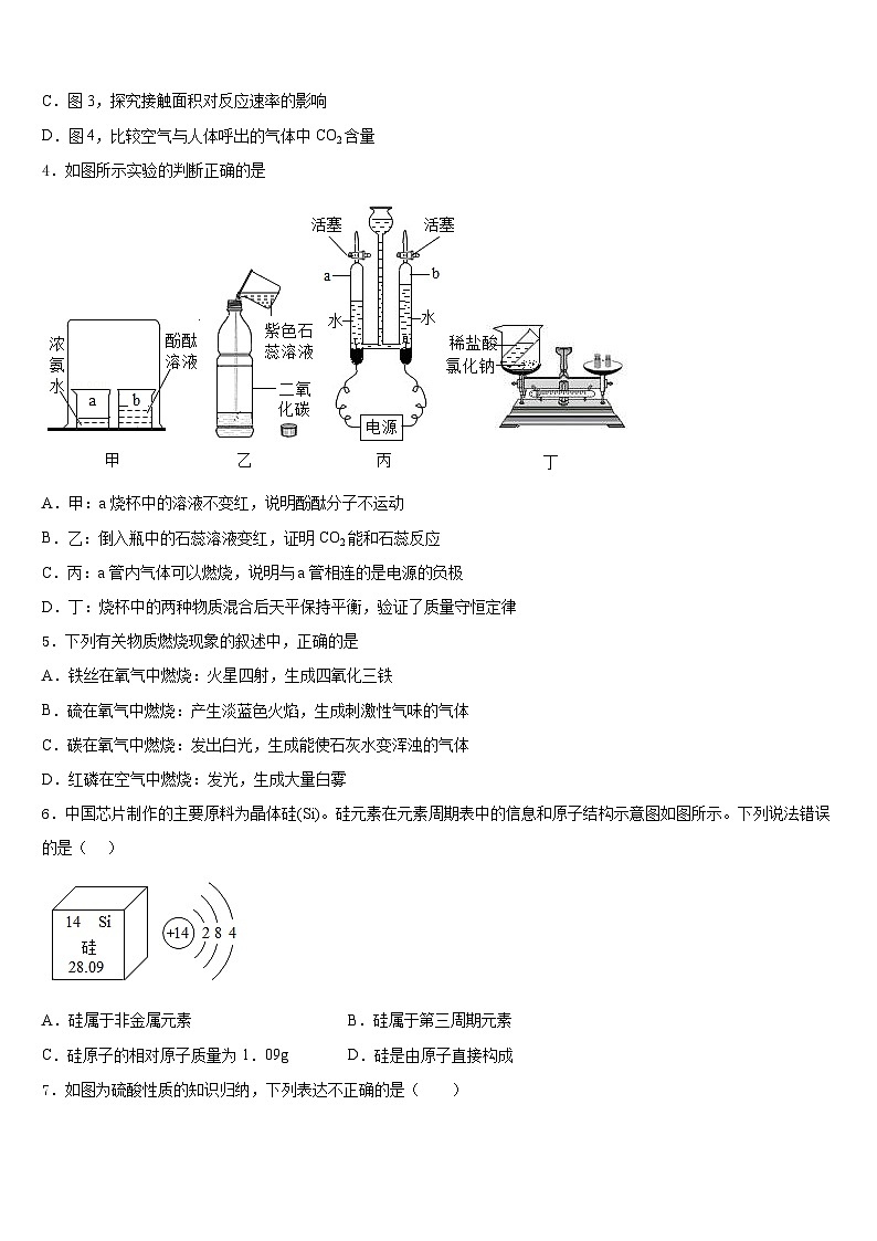 2023-2024学年山西省吕梁市蕴华国际双语学校化学九年级第一学期期末监测模拟试题含答案第2页