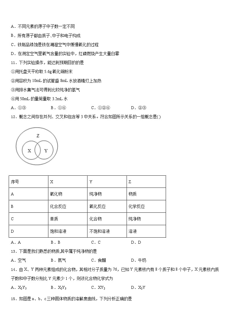 2023-2024学年山西省太原市名校九上化学期末经典模拟试题含答案03
