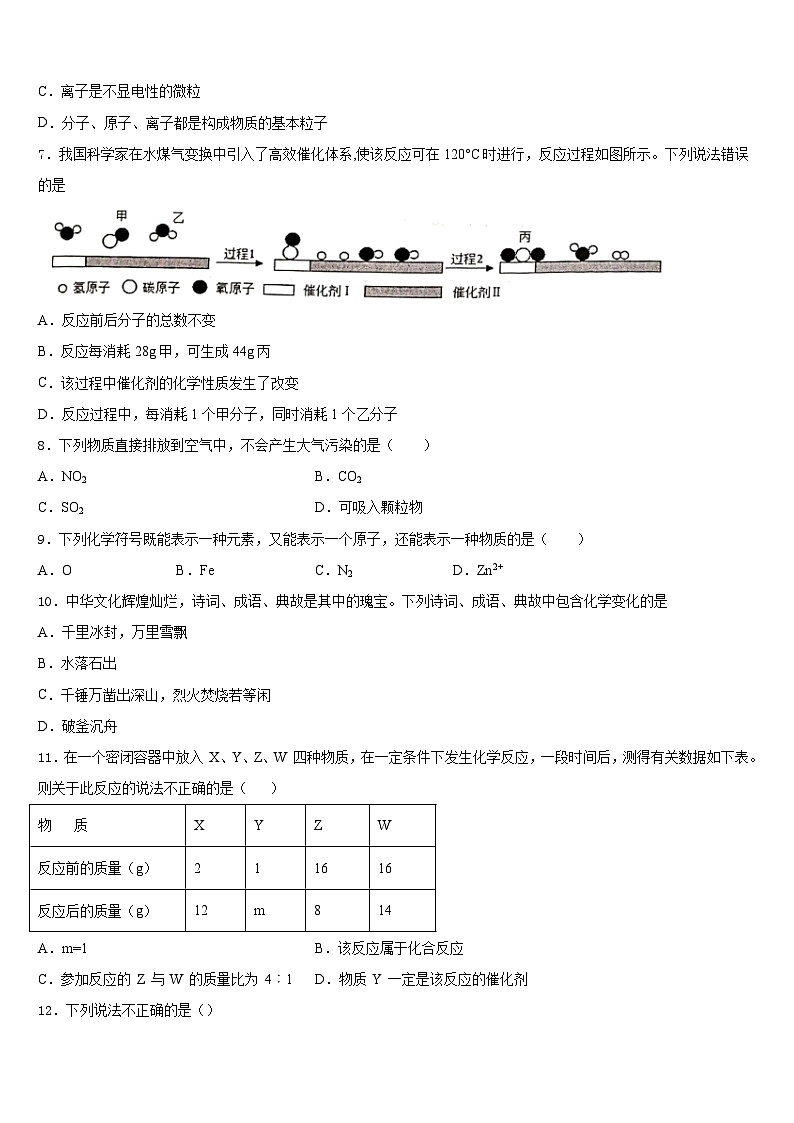 2023-2024学年山西省兴县交楼申中学九年级化学第一学期期末经典模拟试题含答案第2页