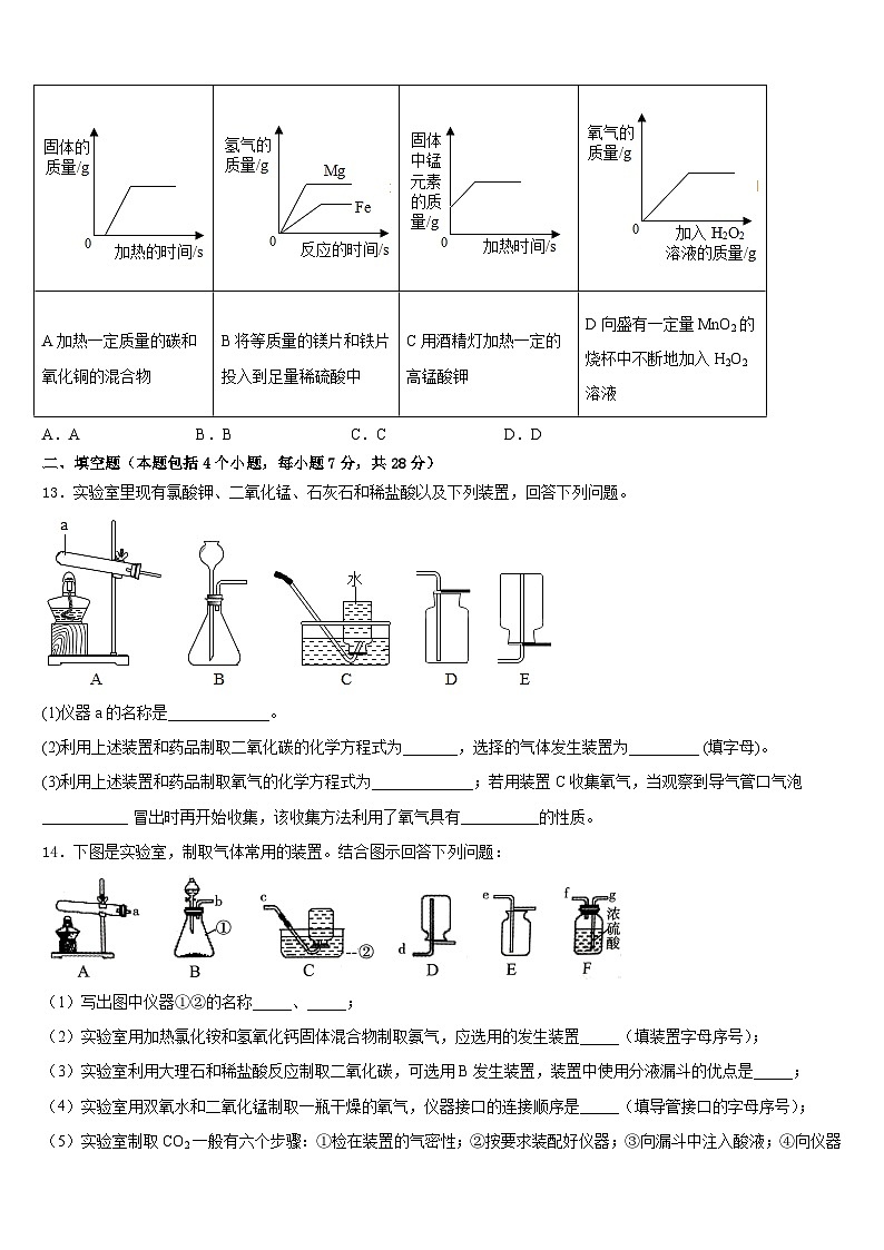 2023-2024学年广东省广州市花都区黄冈中学化学九年级第一学期期末达标检测试题含答案第3页