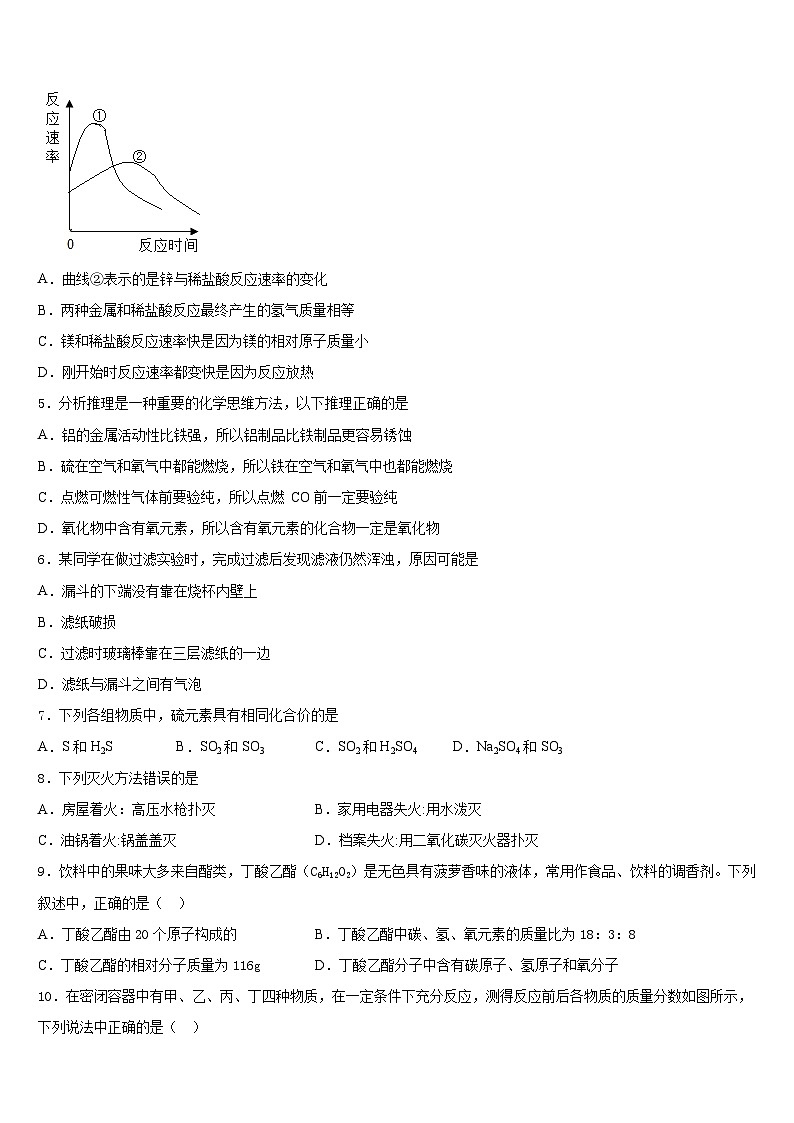 2023-2024学年广东省广州市越秀区化学九年级第一学期期末质量检测模拟试题含答案第2页