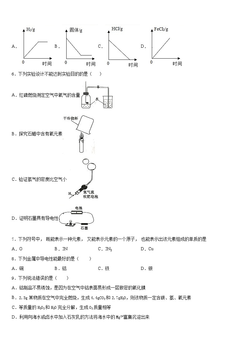 2023-2024学年广东省江门市恩平市化学九年级第一学期期末教学质量检测模拟试题含答案第2页