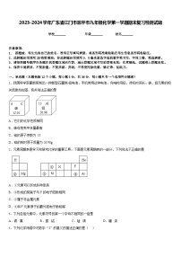 2023-2024学年广东省江门市恩平市九年级化学第一学期期末复习检测试题含答案