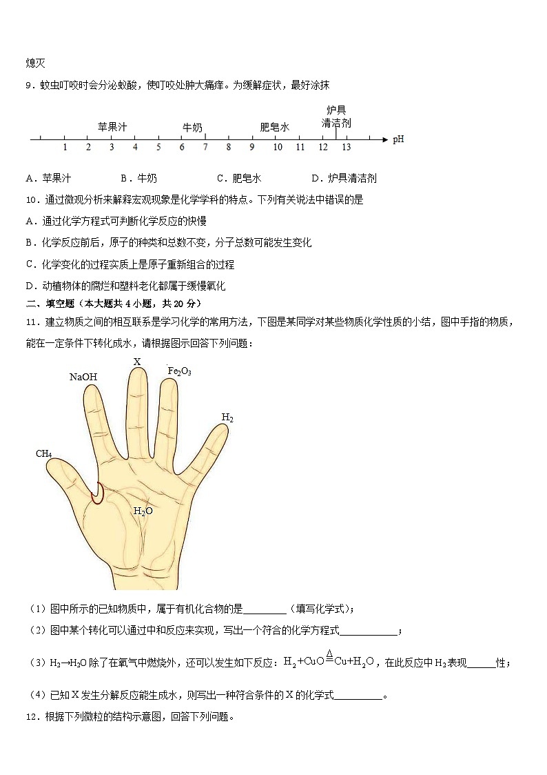 2023-2024学年广东省湛江市三校化学九年级第一学期期末达标检测模拟试题含答案03