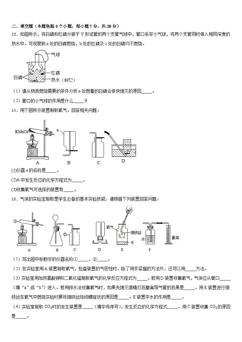 2023-2024学年广东省深圳市大鹏新区九年级化学第一学期期末质量跟踪监视试题含答案第3页