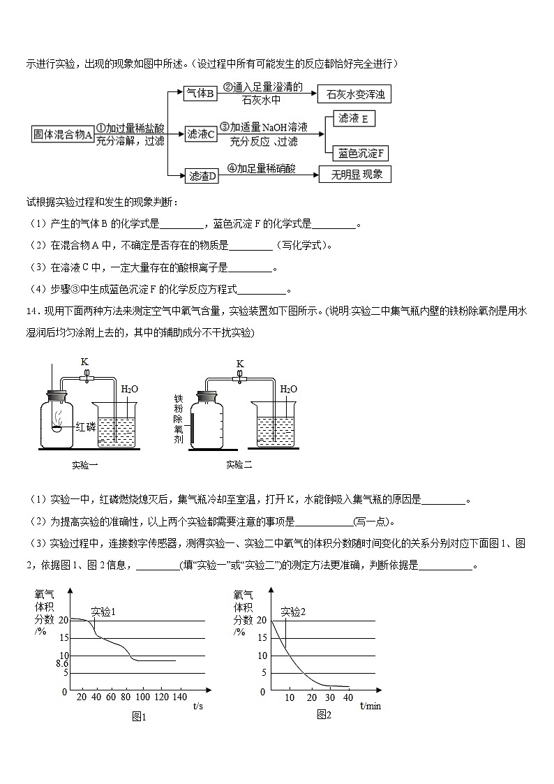 2023-2024学年广东省深圳市育才第二中学九上化学期末质量跟踪监视模拟试题含答案第3页