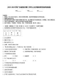 2023-2024学年广东省茂名市第二中学九上化学期末教学质量检测试题含答案