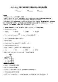 2023-2024学年广东省肇庆市怀集县化学九上期末考试试题含答案