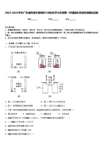 2023-2024学年广东省珠海市香洲区5月份化学九年级第一学期期末质量检测模拟试题含答案