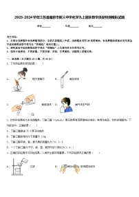 2023-2024学年江苏省南京市树人中学化学九上期末教学质量检测模拟试题含答案