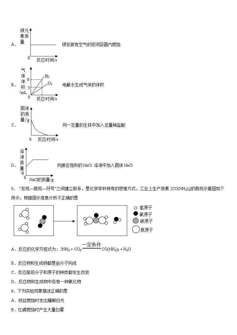 2023-2024学年江苏省徐州市沛县九年级化学第一学期期末质量检测试题含答案第2页