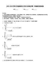 2023-2024学年江苏省扬州市大丰区九年级化学第一学期期末预测试题含答案