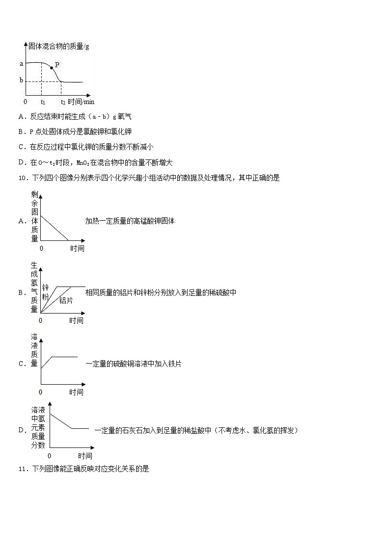 2023-2024学年江苏省扬州市九年级化学第一学期期末质量检测试题含答案第3页