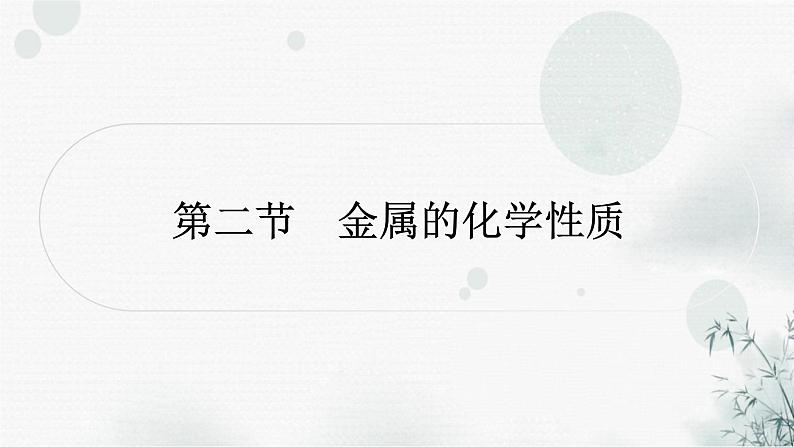 鲁教版中考化学复习第九单元金属第二节金属的化学性质课件第1页