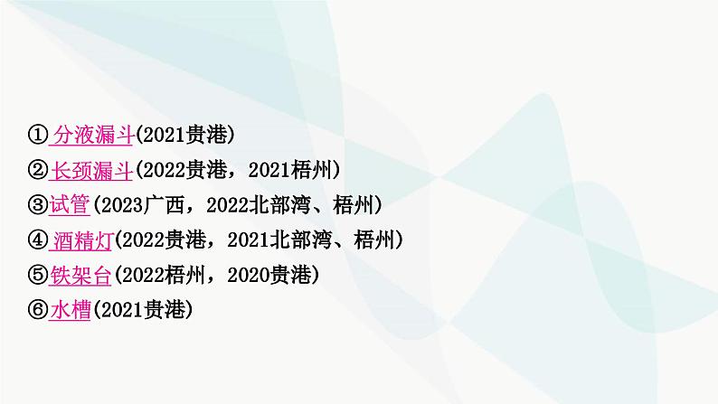 鲁教版中考化学复习第一单元步入化学殿堂第二节仪器的使用与基本实验操作课件第3页