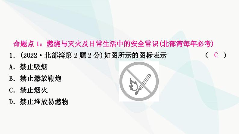 鲁教版中考化学复习第六单元燃烧与燃料课件02