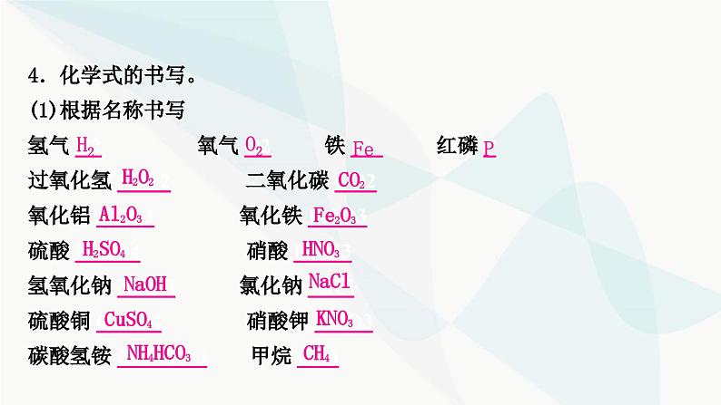 鲁教版中考化学复习第二单元探秘水世界重难突破2化学用语课件第8页