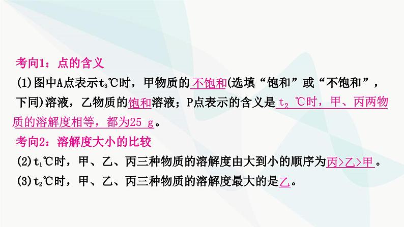 鲁教版中考化学复习第三单元溶液重难突破3溶解度及溶解度曲线的应用课件04