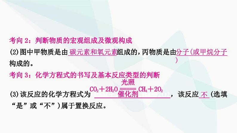 鲁教版中考化学复习第五单元定量研究化学反应重难突破5微观反应示意图课件04