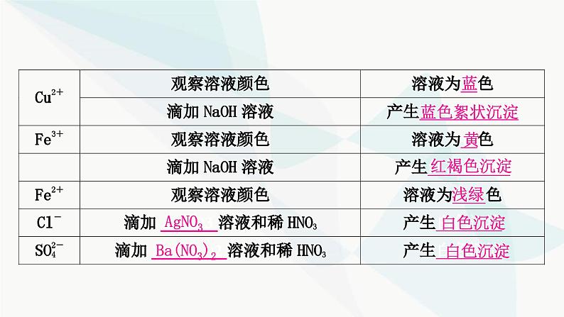 鲁教版中考化学复习第八单元海水中的化学重难突破10物质的检验与鉴别课件第5页